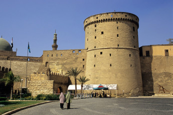 The Cairo citadel, great tower at the main entrance