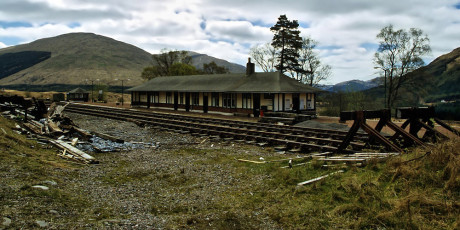 The train station at Bridge of Orchy