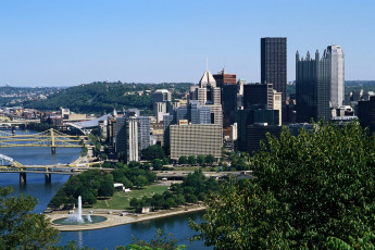 Point State Park, downtown Pittsburgh