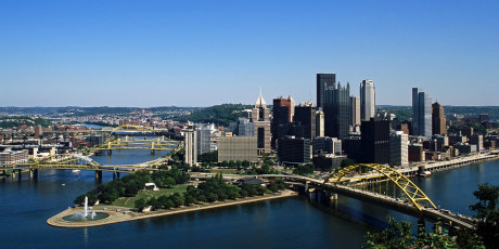 Point State and downtown Pittsburgh