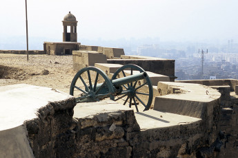 The Cairo citadel, cannon near Bab Al-Gadid