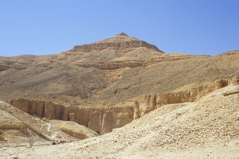 Valley of the Kings and mountain Al-Qurn