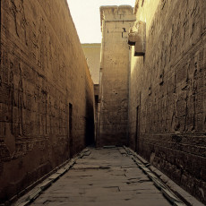 Edfu, between the outer walls