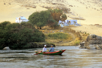 Nubian settlement close to Aswan