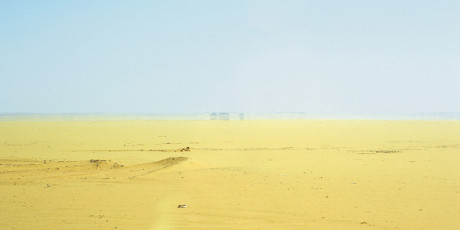 Fata Morgana, desert south of Aswan
