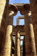 Karnak temple, in the hypostyle hall