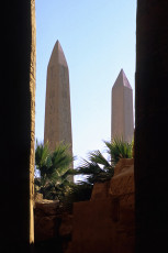 Karnak temple, the two obelisks