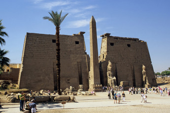 Luxor temple, pylon and obelisk