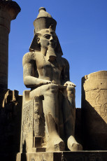 Luxor temple, statue of Ramses II