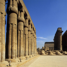 Luxor temple, sun court of Amenhotep III