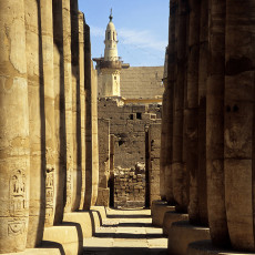 Luxor temple, sun court of Amenhotep III