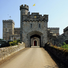 Powderham Castle, main entrance
