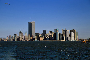 Manhattan Skyline in 1999
