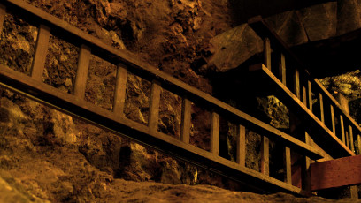 Ladder, underground mine, Saalfeld