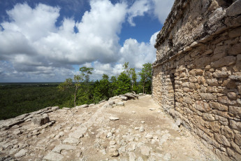 Temple on the Nohoch Mul pyramid, Coba