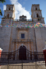 A church in Valladolid, Yucatan