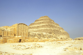 Saqqara, temple and Djoser's pyramid