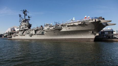 The former USS Intrepid in 2013