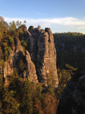 Die Bastei Sandstone Formation in Germany